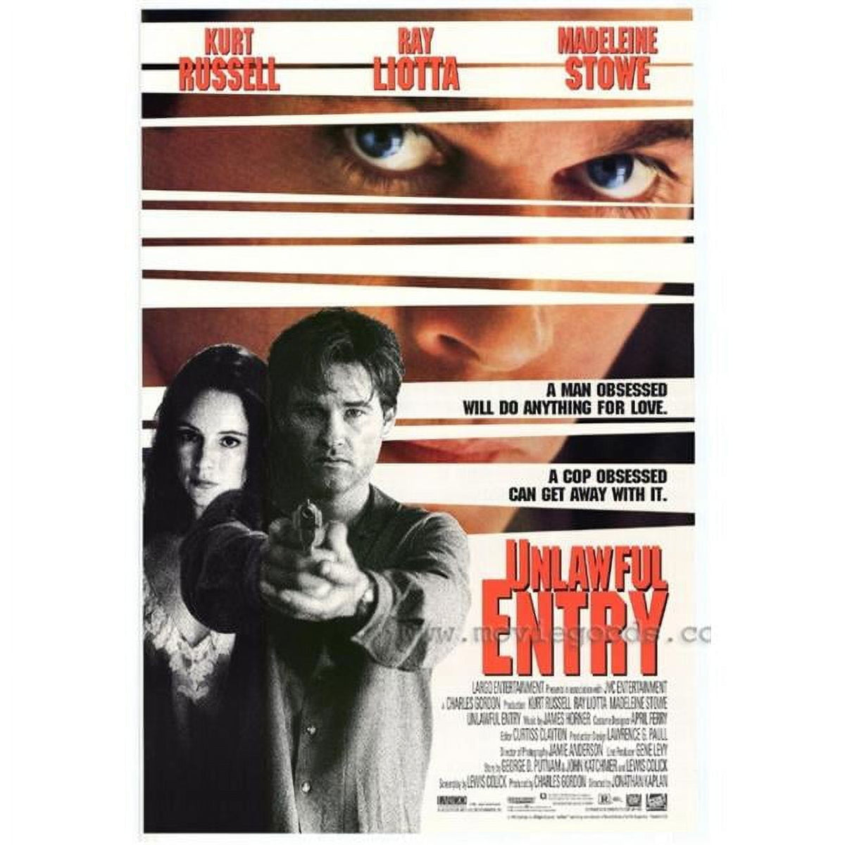 Unlawful Entry Movie Poster Print 27x40 - Suspenseful film decor