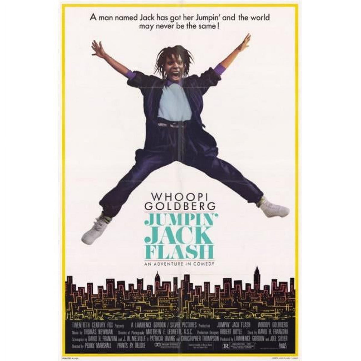 Jumpin Jack Flash Movie Poster Print 27x40 showcasing vibrant colors and classic film art.