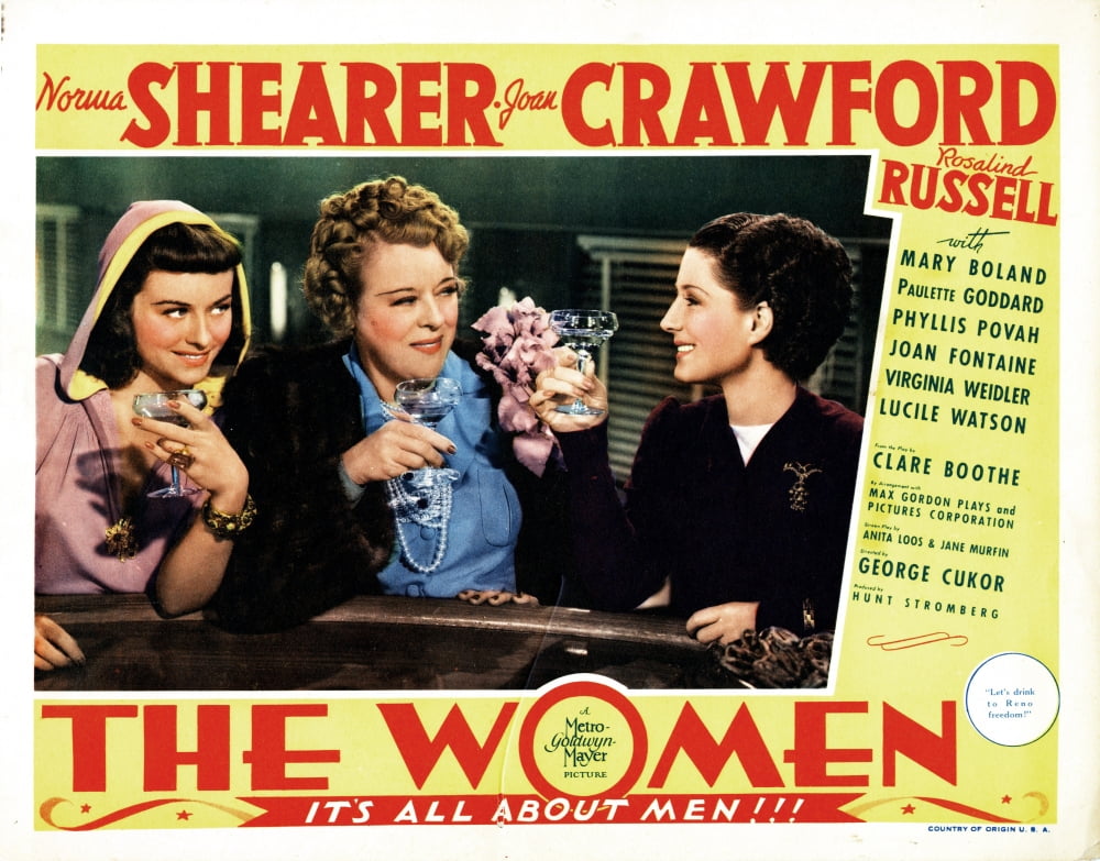 The Women movie poster featuring Paulette Goddard, Mary Boland, and Norma Shearer (14x11)