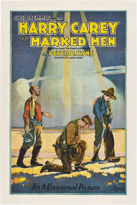 Marked Men Movie Poster Print featuring Harry Carey 1919