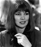 Portrait of Glenda Jackson in black and white photo print