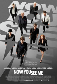 Now You See Me Movie Poster Print showcasing thrilling magic and illusion.