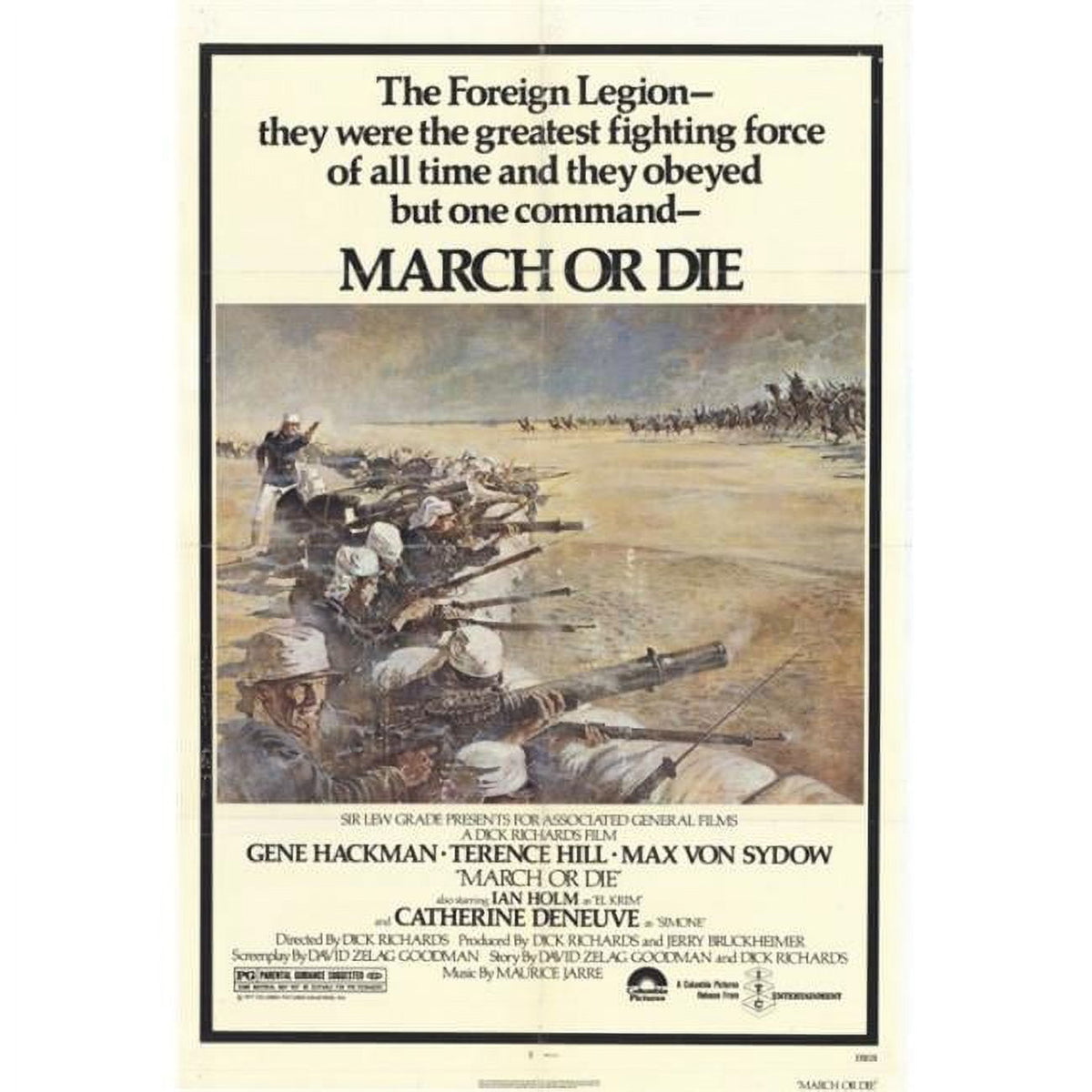 March or Die Movie Poster Print 27x40 for Film Lovers
