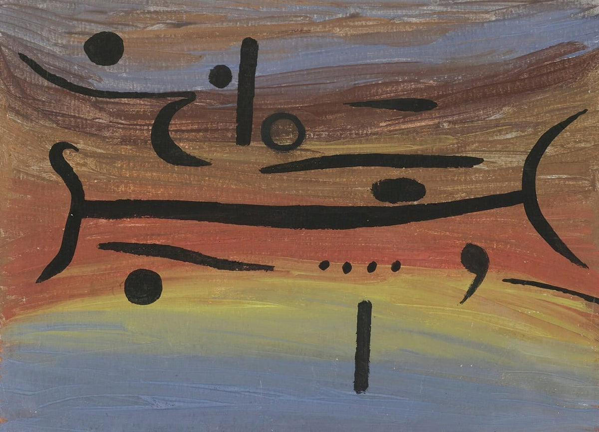 Instruments Fine Art Poster Print by Paul Klee