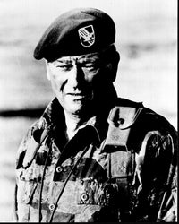 John Wayne In The Green Berets black and white photo print