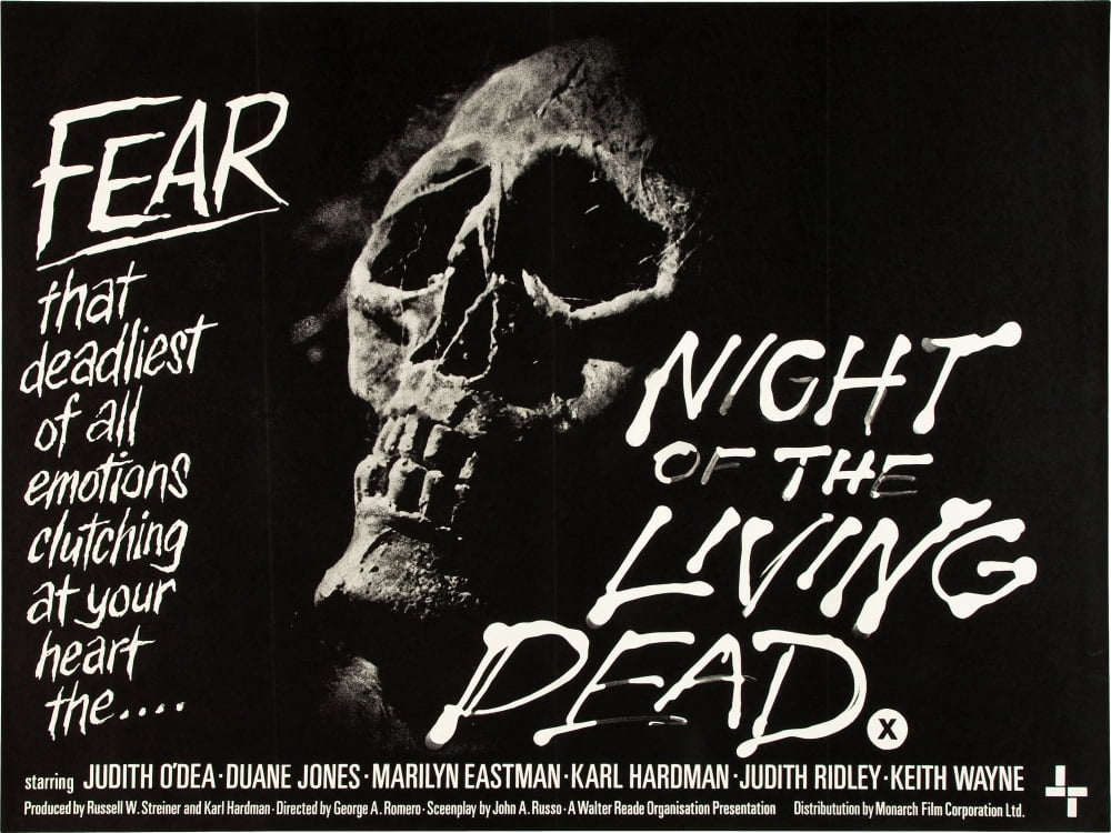 Night of the Living Dead 1968 movie masterprint poster.