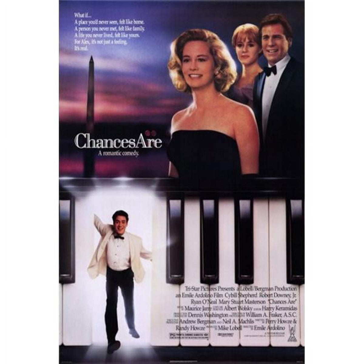 Chances Are Movie Poster 11x17 print featuring classic cinema.