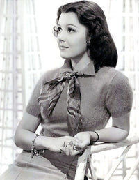 Ann Rutherford Scarf Photo Print showcasing classic Hollywood elegance.
