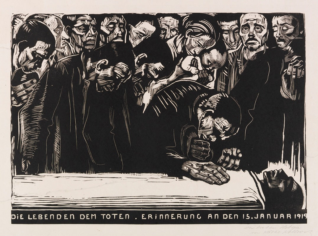 Gedenkblatt für Karl Liebknecht Poster Print by Käthe Kollwitz