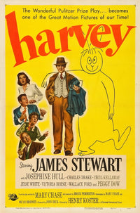 Harvey Movie Masterprint Poster featuring James Stewart and Josephine Hull