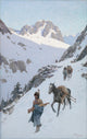 'A Successful Hunt' fine art poster print by Henry Farny, depicting a thrilling hunting scene from 1906.