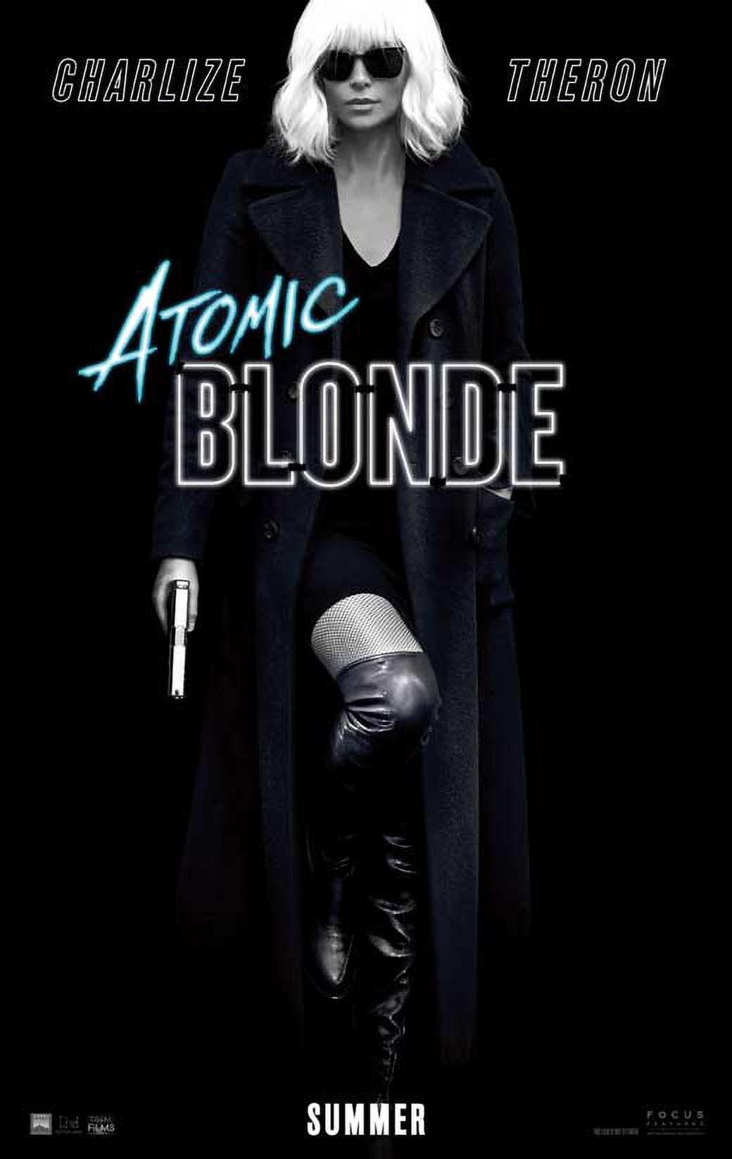 Atomic Blonde Movie Poster featuring Charlize Theron in action