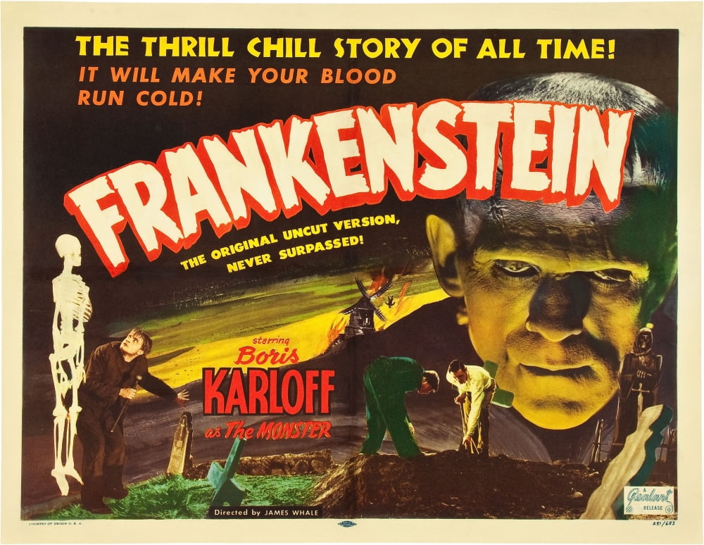 Frankenstein Movie Poster Masterprint - Classic Horror Art