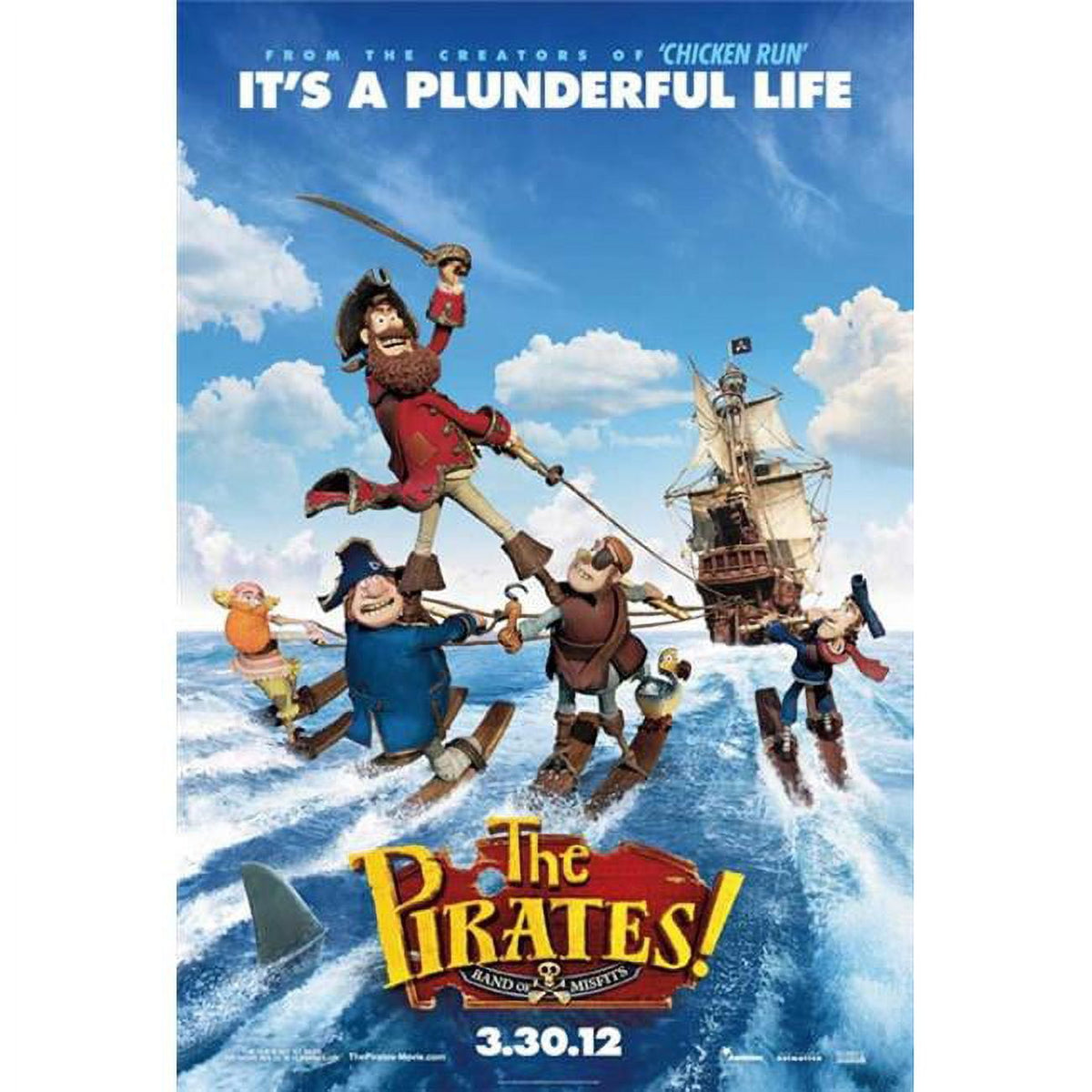 The Pirates! Band of Misfits Movie Poster Print 27x40