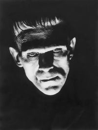 Frankenstein photo print featuring Boris Karloff from the 1931 film, 8 x 10 size.