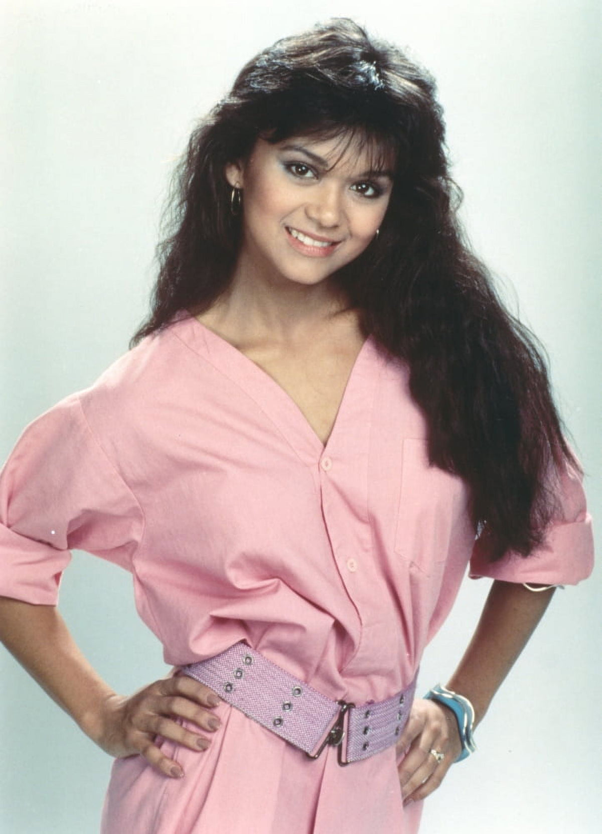 Nia Peeples portrait photo print in pink dress, available in multiple sizes.