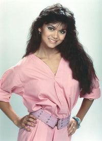 Nia Peeples portrait photo print in pink dress, available in multiple sizes.
