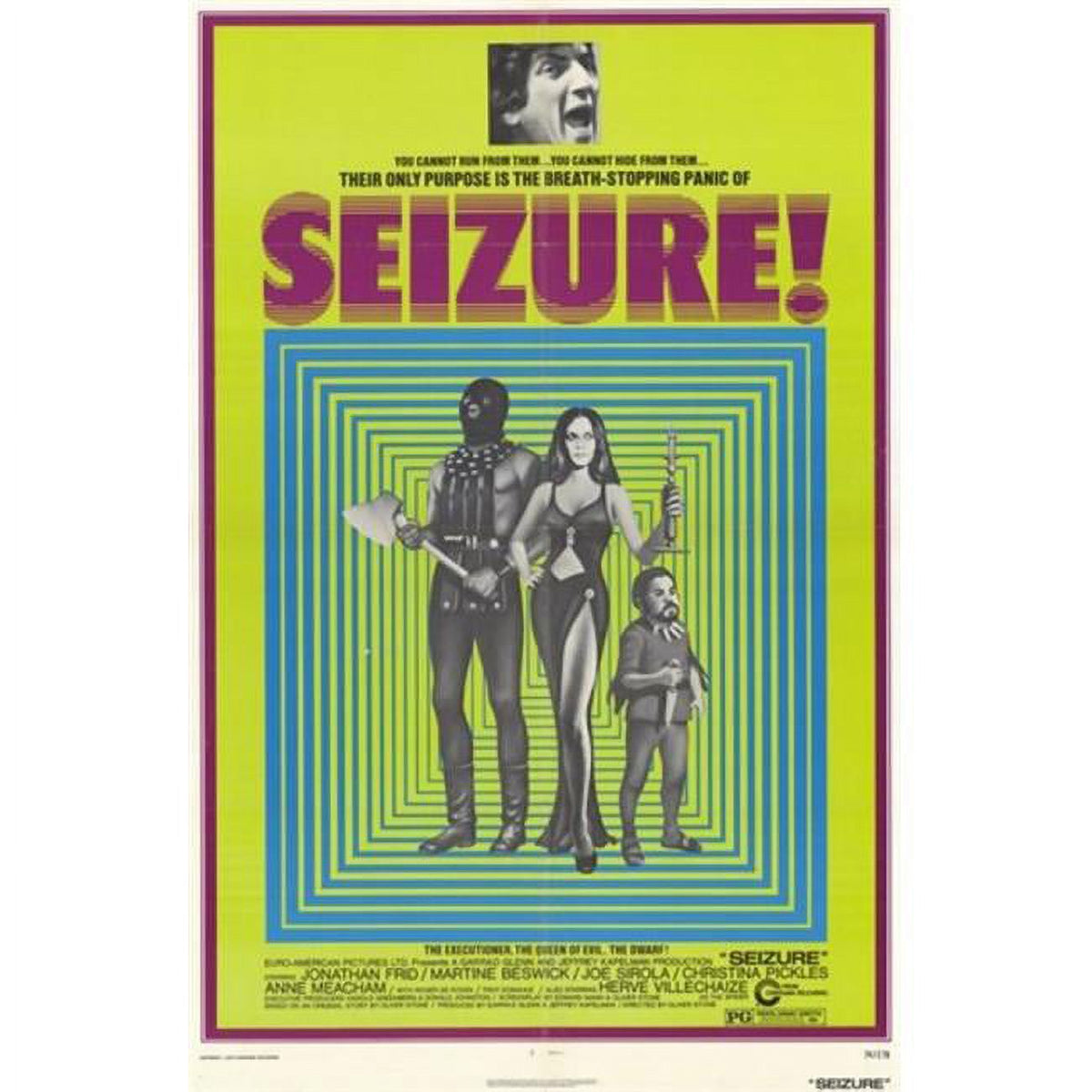 Seizure Movie Poster 11x17 print showcasing vibrant colors.