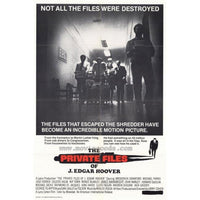 The Private Files of J. Edgar Hoover movie poster print in 27x40 size.