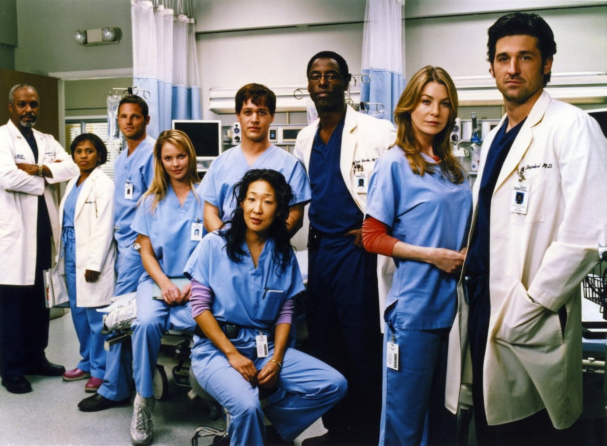 Grey's Anatomy family picture photo print showcasing beloved characters from the series.