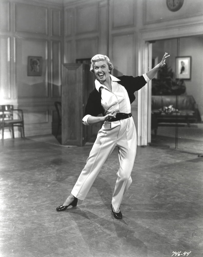 Doris Day classic dance photo print showcasing vintage Hollywood charm.