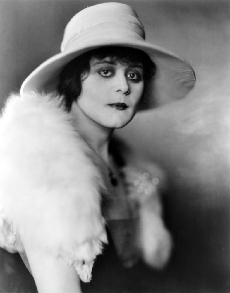 Theda Bara early 1920s photo poster print showcasing vintage Hollywood glamour.