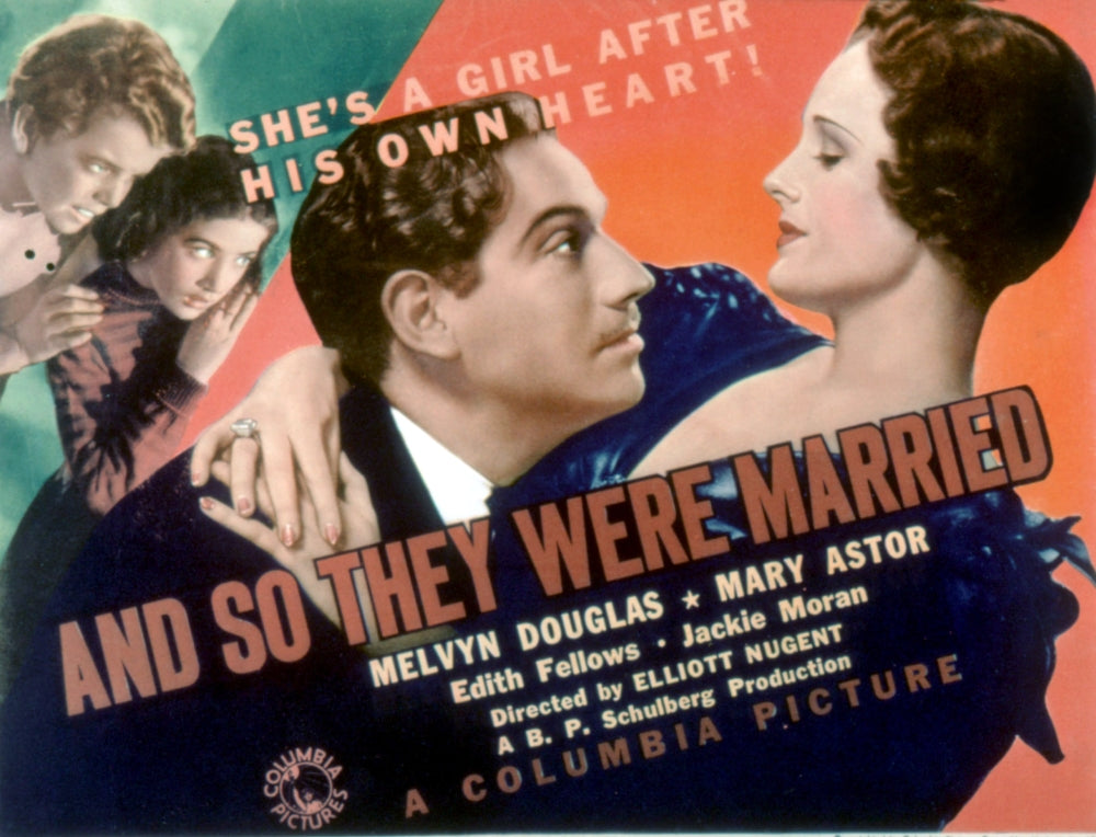 And So They Were Married Movie Poster Print featuring Jackie Moran and Edith Fellows