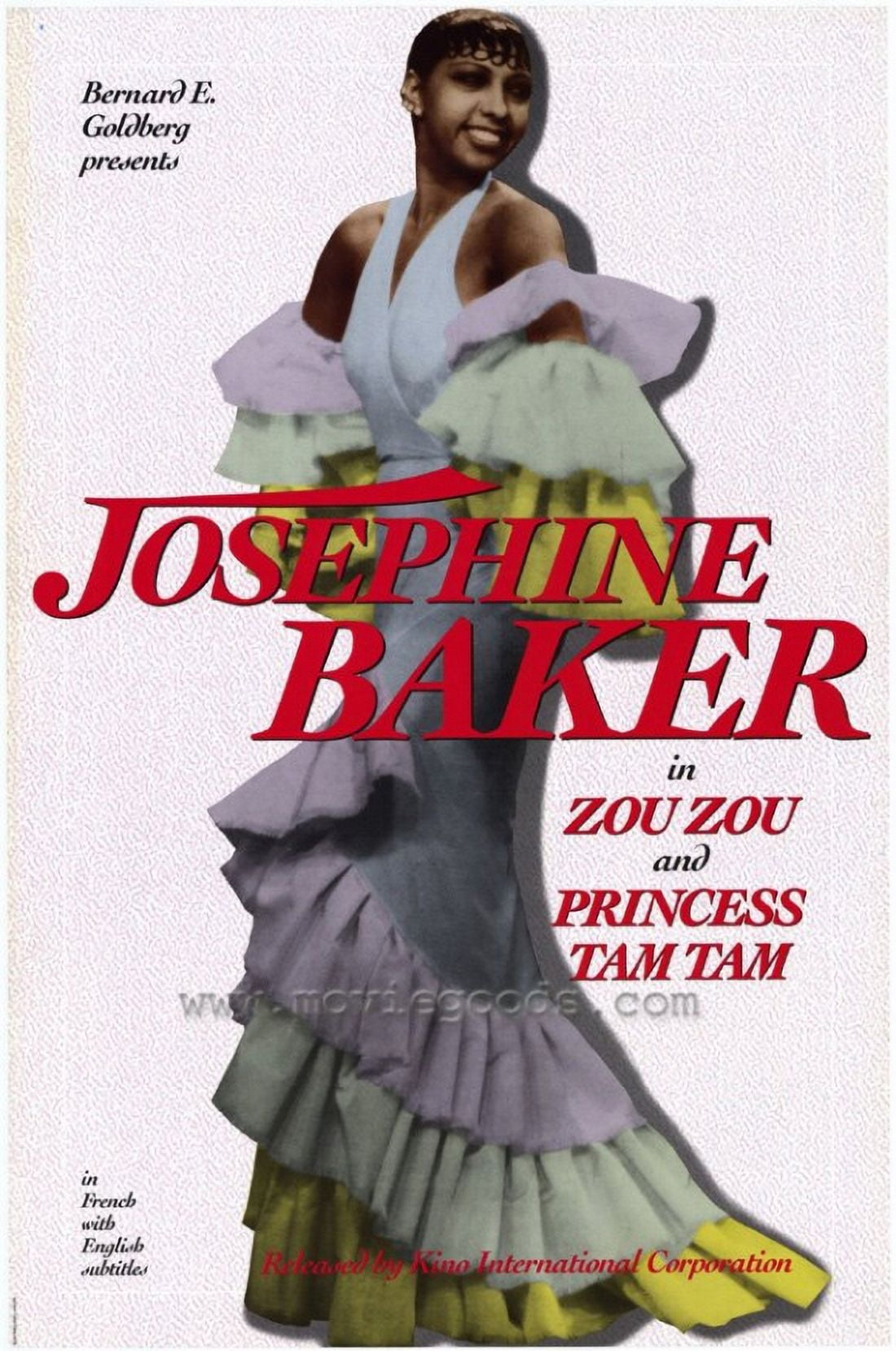 Josephine Baker movie poster 11x17 print showcasing classic Hollywood glamour.