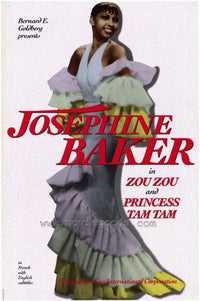 Josephine Baker movie poster 11x17 print showcasing classic Hollywood glamour.