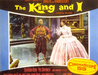 The King and I movie masterprint poster featuring Yul Brynner and Deborah Kerr