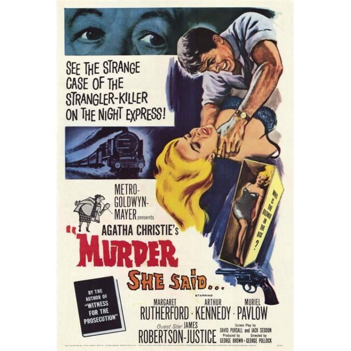 Murder She Said movie poster print in vibrant colors, 27 x 40 inches.