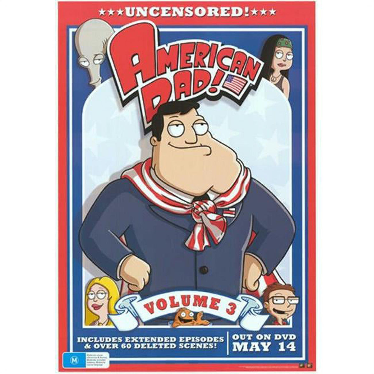 American Dad Movie Poster 11x17 print featuring animated characters.