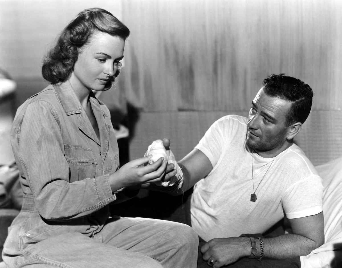 'They Were Expendable' photo print featuring Donna Reed and John Wayne