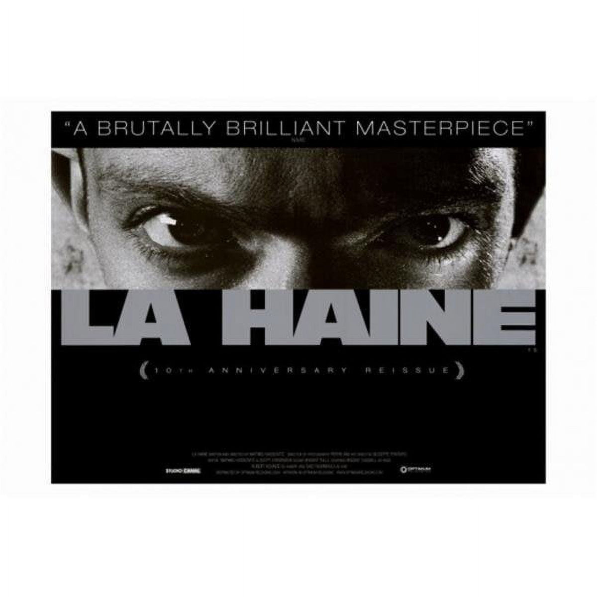 La Haine Movie Poster Print - 27x40 size, cinematic art.