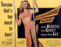 Screaming Mimi Movie Poster Print featuring Anita Ekberg, 1958.