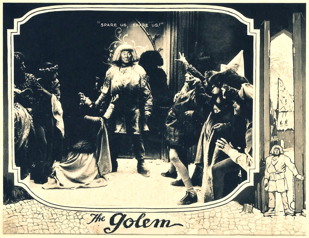 Der Golem Wie Er In Die Welt Kam movie masterprint poster featuring Paul Wegener, 1920.