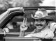 Burt Reynolds peace sign film still photo print