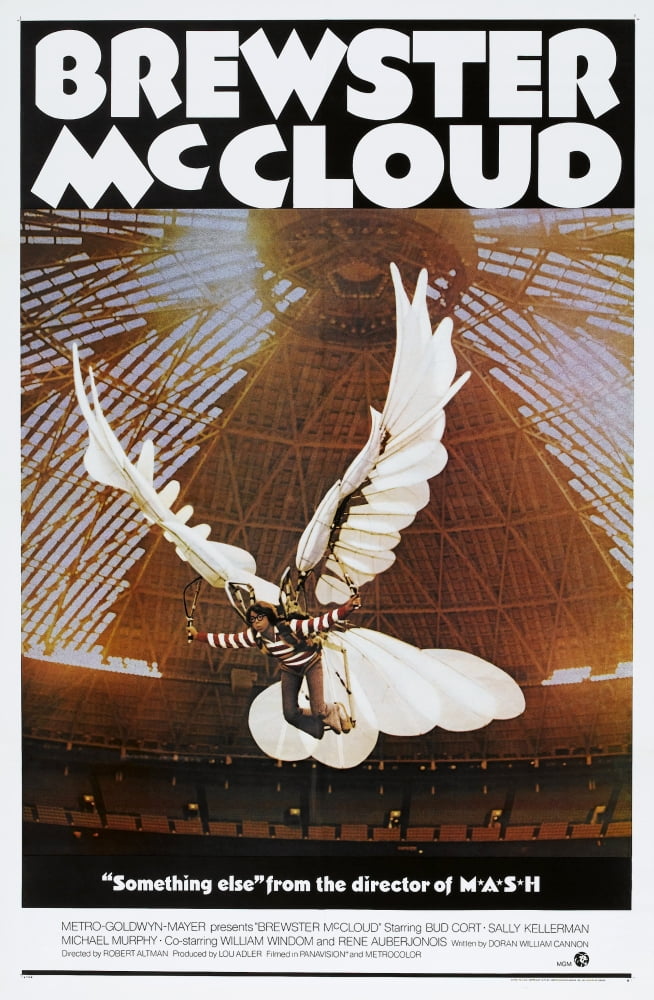 Brewster McCloud Movie Poster Print featuring Bud Cort (11x17)