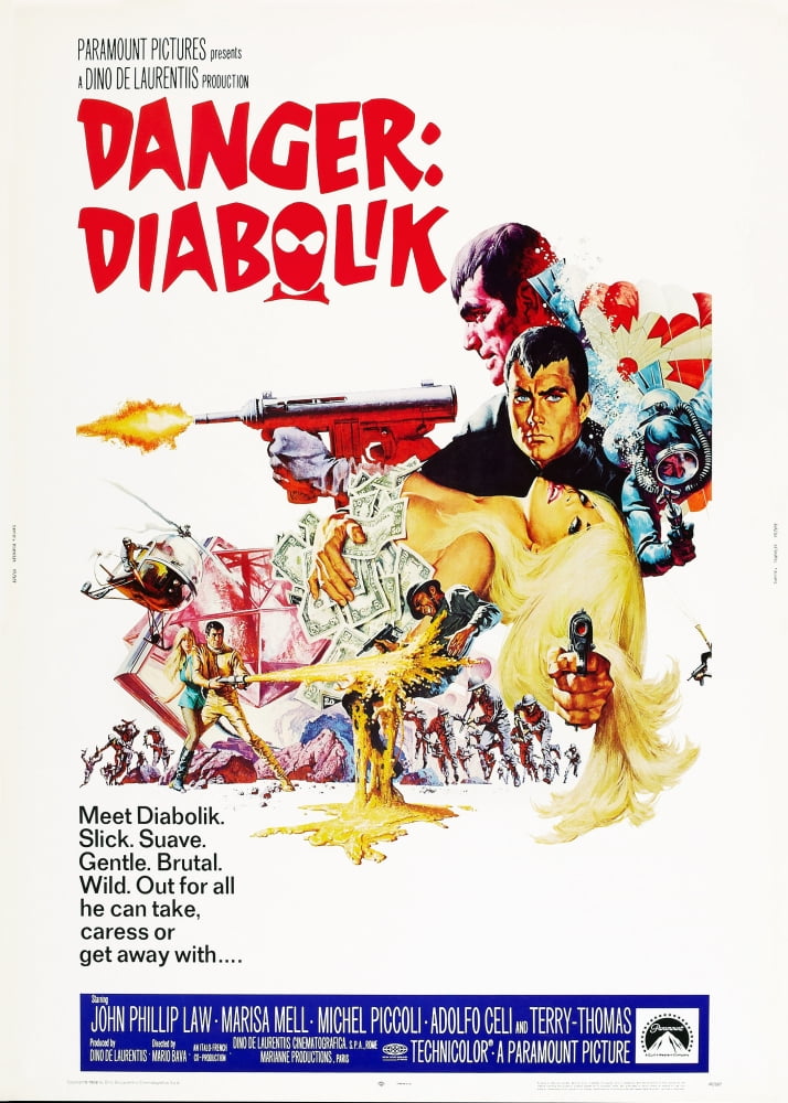 Danger: Diabolik Movie Masterprint Poster featuring John Phillip Law (1968)