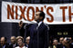 Richard Nixon giving a speech photo print, historical imagery.