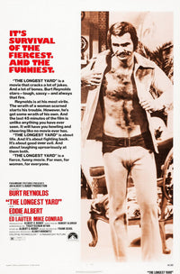 The Longest Yard movie poster print featuring Burt Reynolds, 1974