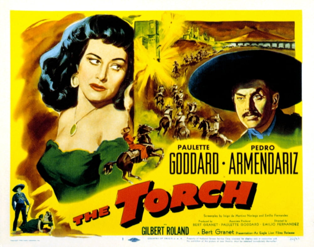 The Torch Movie Masterprint Poster featuring Paulette Goddard and Pedro Armendariz