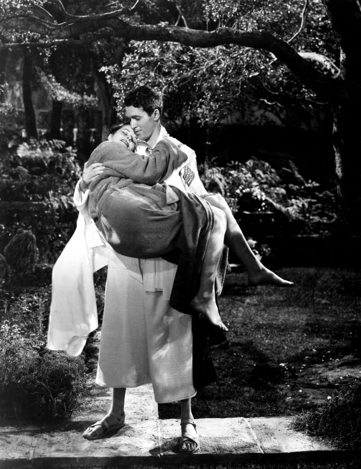 The Philadelphia Story Movie Poster Print featuring Katharine Hepburn and James Stewart