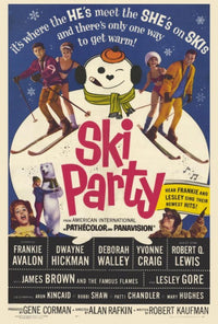 Ski Party Movie Poster Print - 27x40 inches, vibrant winter-themed artwork.