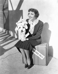 The Bride Comes Home 1935 movie photo print featuring Claudette Colbert.