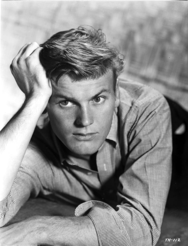 Classic Tab Hunter photo print showcasing vintage Hollywood charm.