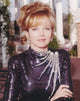 Linda Purl portrait in black sequin long sleeve dress photo print