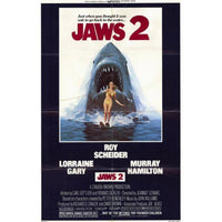 Jaws 2 Movie Poster featuring iconic horror film art