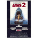 Jaws 2 Movie Poster featuring iconic horror film art