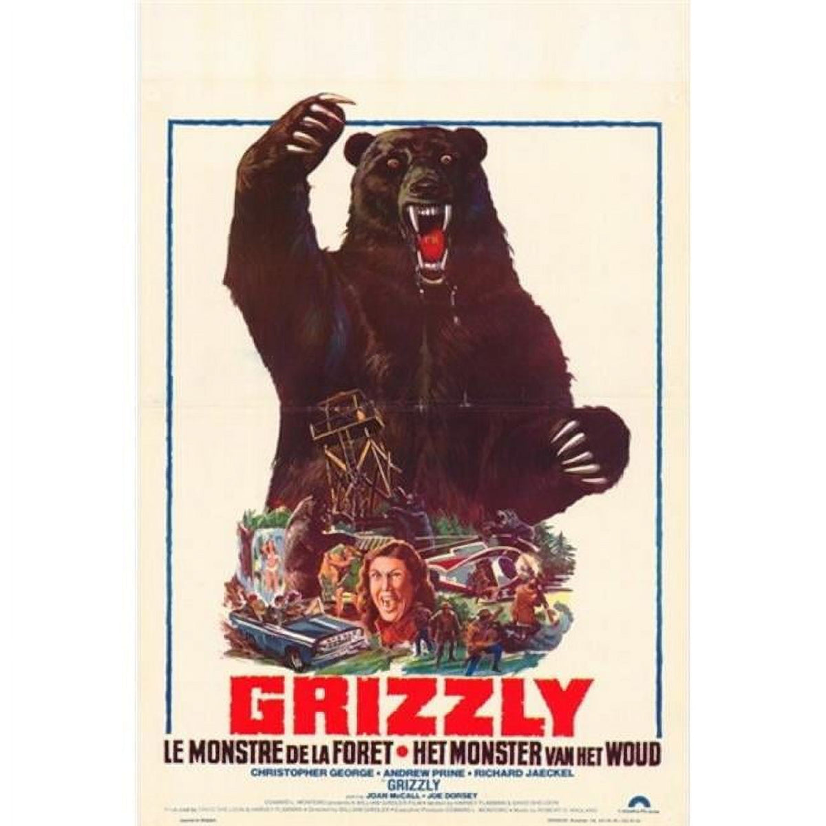 Grizzly Movie Poster - 11x17 print showcasing thrilling cinema art.